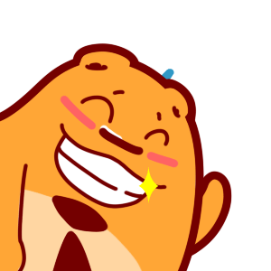 呆呆小熊毛绒绒动态表情