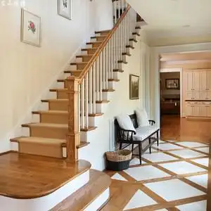 实木楼梯踏步板室内图片