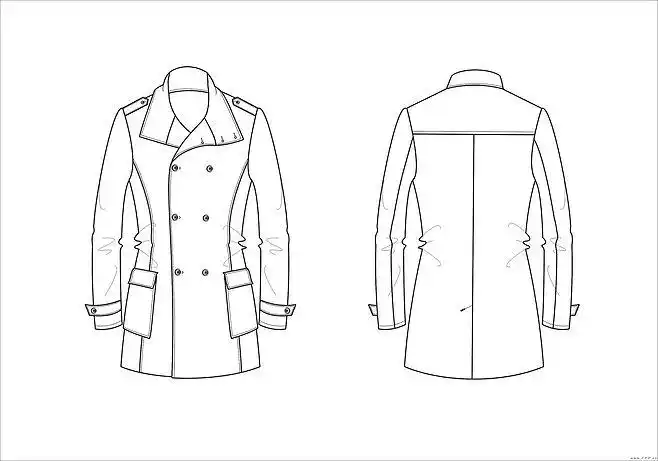 男装外套作品-男装外套款式图
