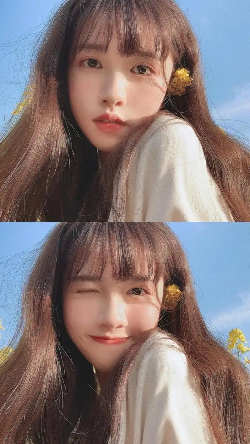 甜美可爱美女俏皮元气