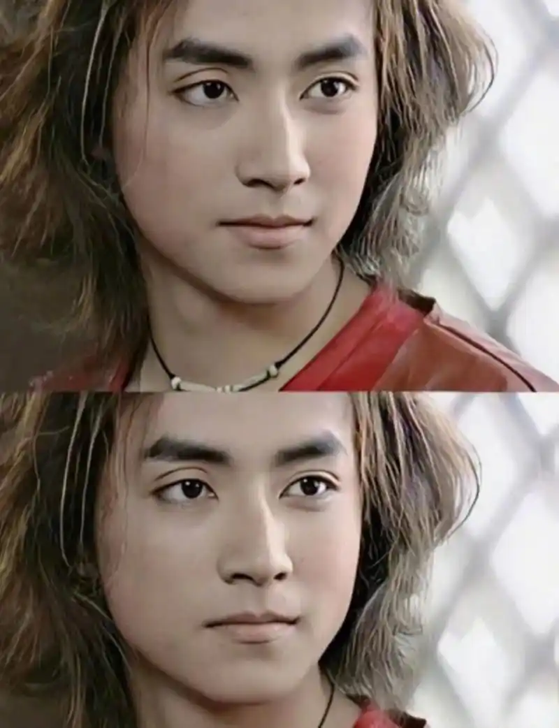 居然有人怀疑他双眼皮是割的,还是割失败那种,也不看看人家年轻时候长