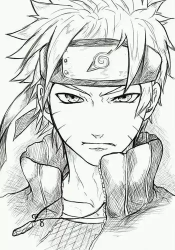 q版教程:二次元动漫人物简笔画图片._铅笔画