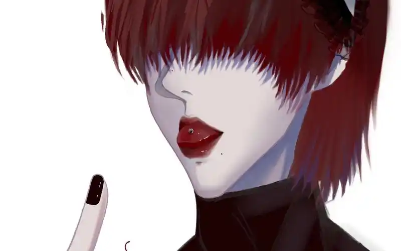 oc/黑色指甲油长相精致的猛男一枚啊