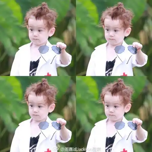 萌娃jackson周嘉诚,帅气不失可爱的男混血(进入专辑:混血萌娃/头像集d