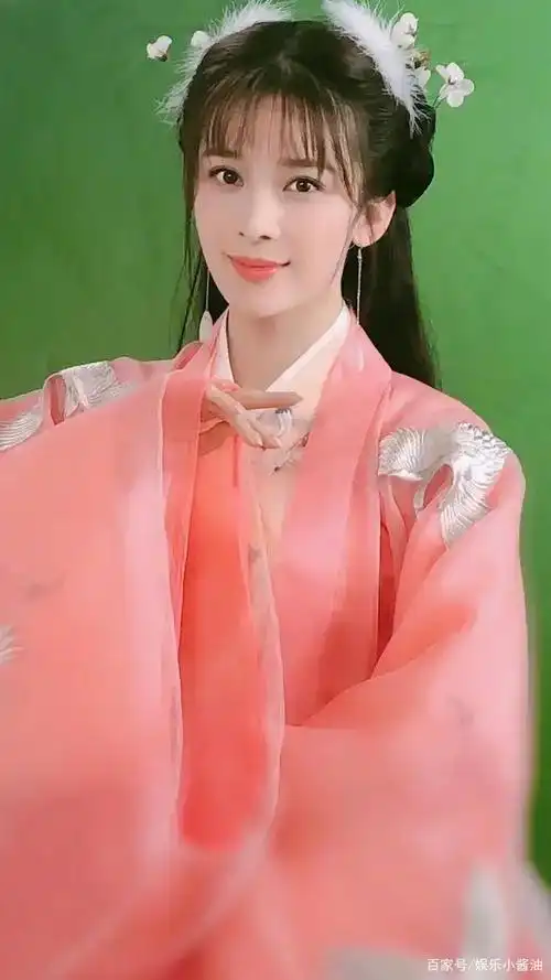 粉衣古装娇俏动人.