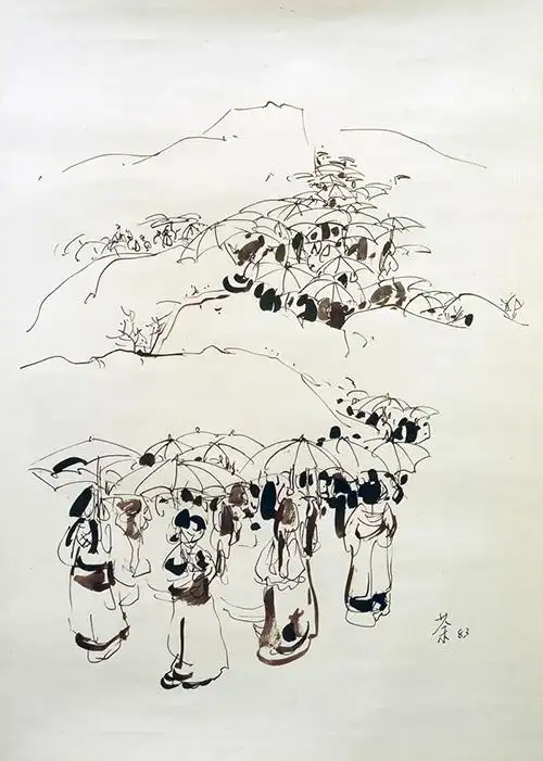 吴冠中速写,怎么可以这么美?