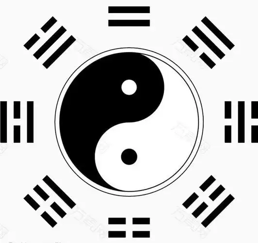 黑白八卦阵素材背景