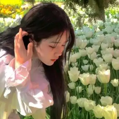 高清带花森系甜美的仙女少女头像图片