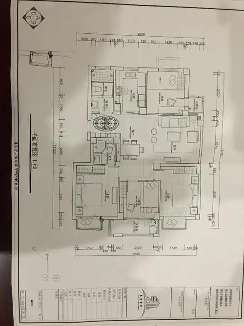 水尚阑珊乔先生的新家的平面图展示