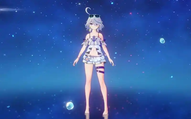 芙芙夏日泳装皮肤演示