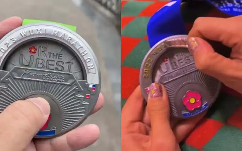 无锡马拉松奖牌翻新?汇跑体育:赛事延期,为节俭对奖牌局部修改