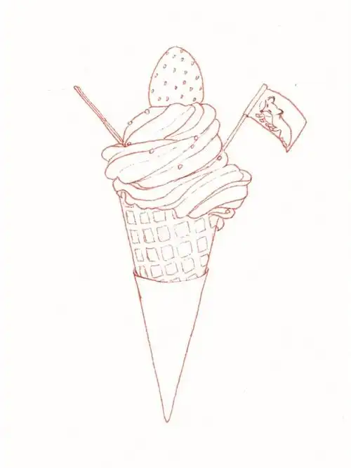 草莓冰淇淋