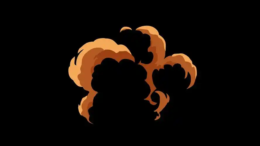 简洁卡通二维特效mov元素动画视频