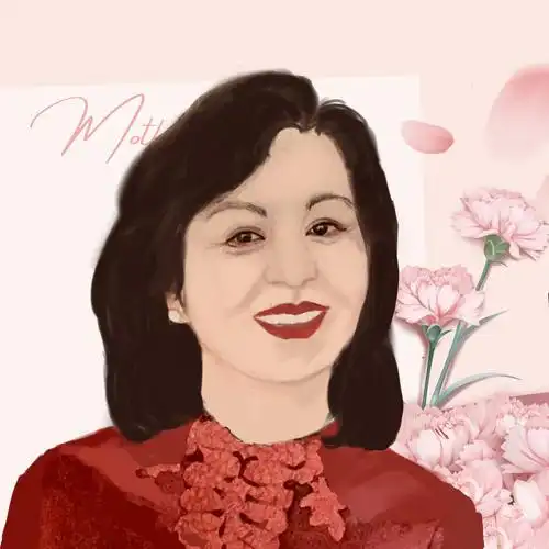 送出母亲节最好祝福扬大美院学子手绘礼物画像