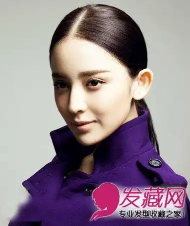简约的中分长发扎马尾辫,干练的ol最爱的无刘海露额扎马尾辫,高