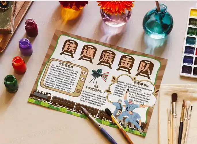 电影铁道游击队观后感小报手抄报模板no.