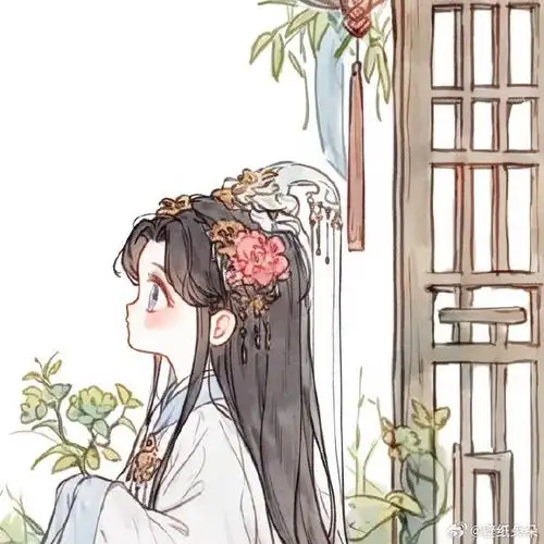 二次元古风情侣头像