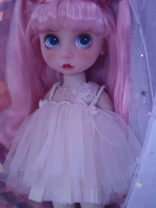 迪士尼沙龙娃娃长发公主改妆