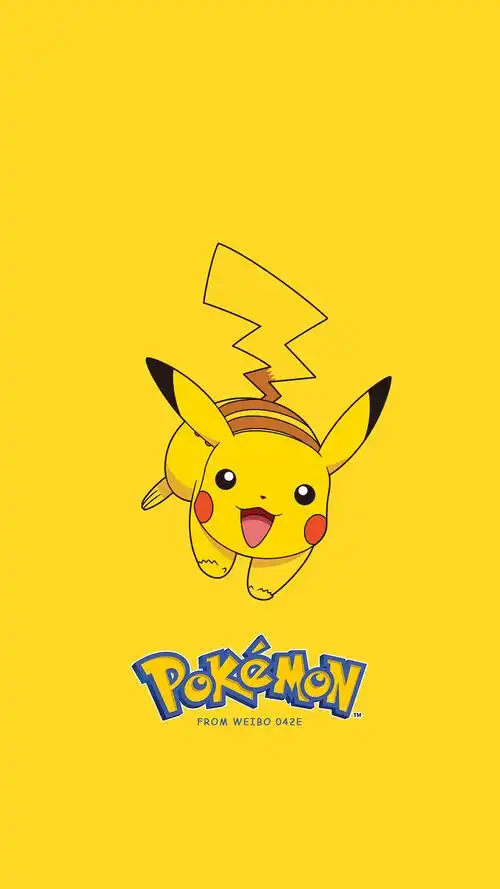 可爱呆萌的皮卡丘手机壁纸-动漫-手机壁纸下载-美桌网