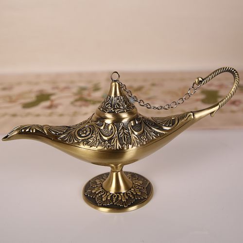 许愿灯摆件复古特色阿拉丁神灯家居装饰品乔迁礼物玄关摆放小物件