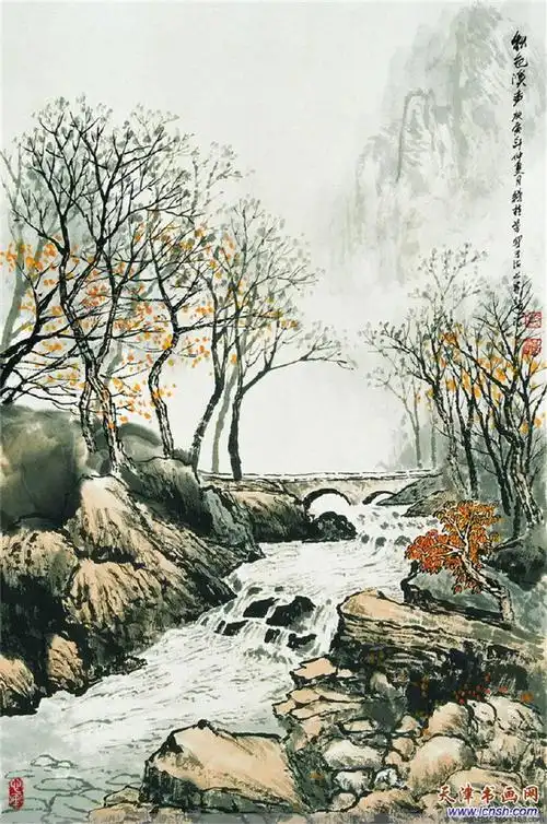 《钱桂芳山水教学范画选》,《名家国画 技法山水教程》,《钱桂芳山水