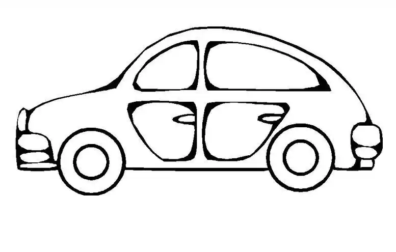 园画小汽车简笔画儿童画汽车简笔画图片大全小班美术汽车简笔画教案