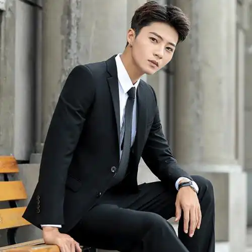 热销西服套装男士商务小西装