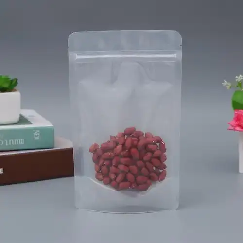 定做透明包装袋自立自封袋磨砂塑料袋糖果食品包装袋干果类密封袋