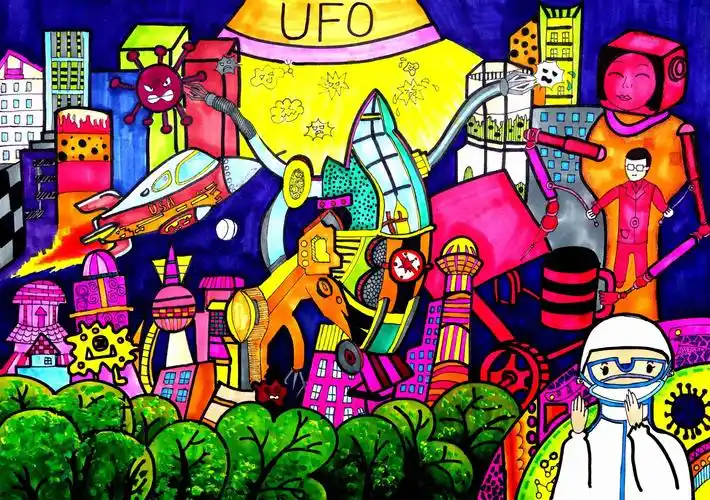 喜报!天王学校在秦都区少年儿童 "小制作,小发明"暨科学幻想绘画展评