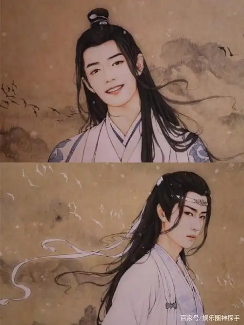 看到粉丝给肖战王一博画的画像,网友:必须收藏!