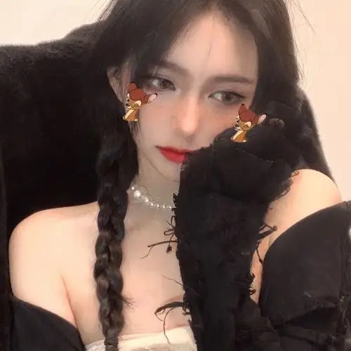 港风厌世风美女头像