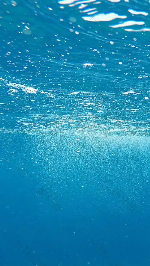 蓝色海底世界海水h5背景-化妆品,海底世界,大海-html素材网