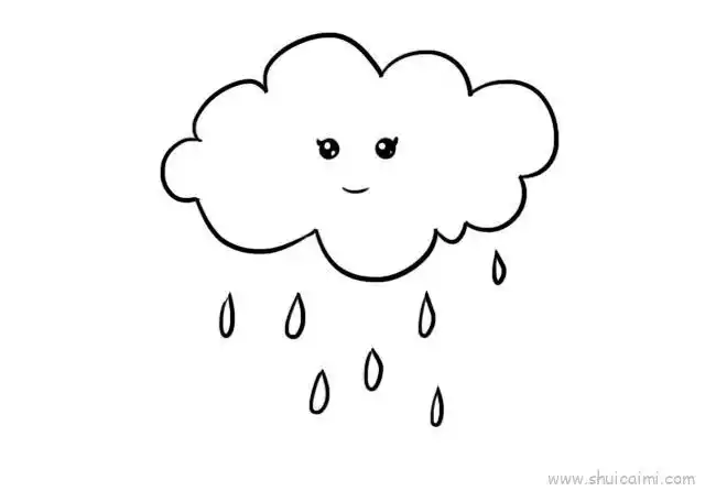 云彩儿童画怎么画 云彩简笔画图片大全