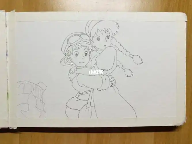 画一本宫崎骏动漫水彩no15天空之城