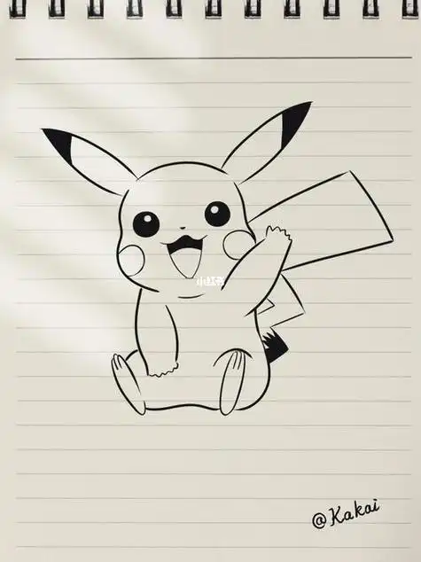 皮卡丘最简单的简笔画怎么画