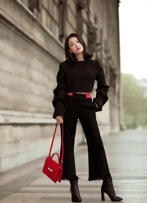 宋茜 画报 巴黎时装周街拍