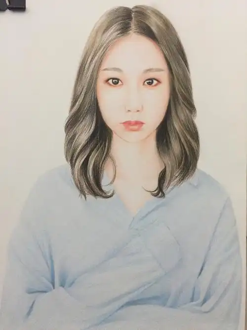 彩铅人物肖像|纯艺术|绘画|倾陈 - 原创作品 - 站酷 (zcool)