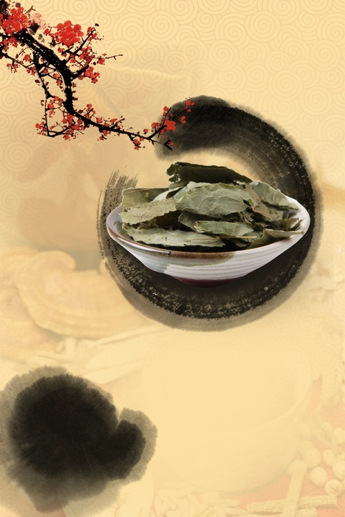 复古中国风中药养生海报背景素材