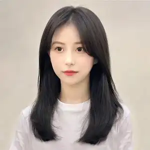 假发女长发夏季真发全真人发自然仿真蕾丝无痕中分八字刘海全头套