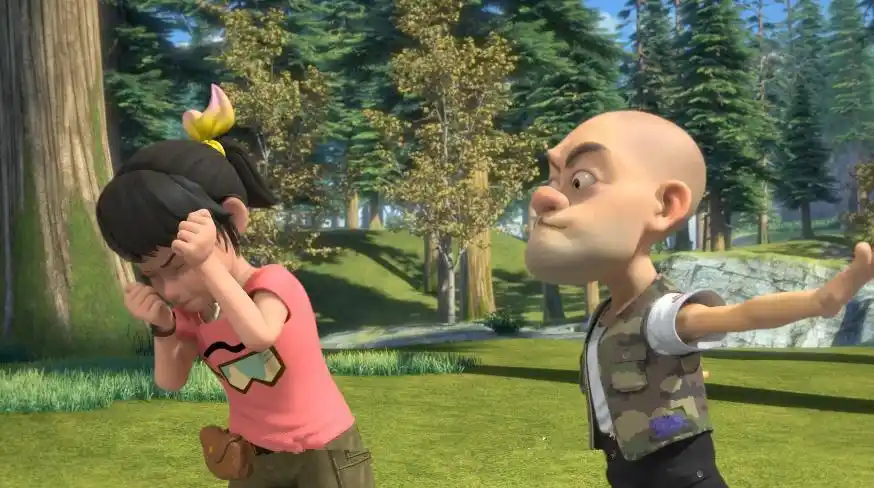 熊出没探险日记还有这三个穿帮镜头,第一个就没法解释