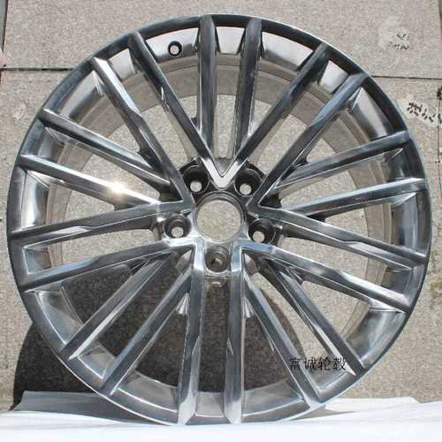 适用于19寸大众辉腾轮毂电镀抛光款大众帕萨特迈腾辉昂改装钢圈