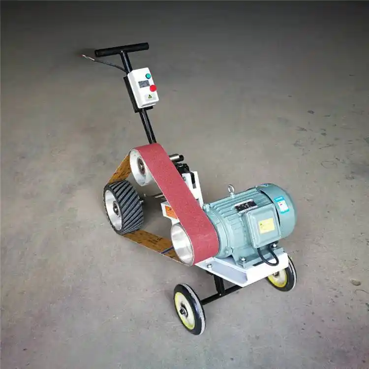 手推式钢板抛光机焊缝打磨机多功能砂带机