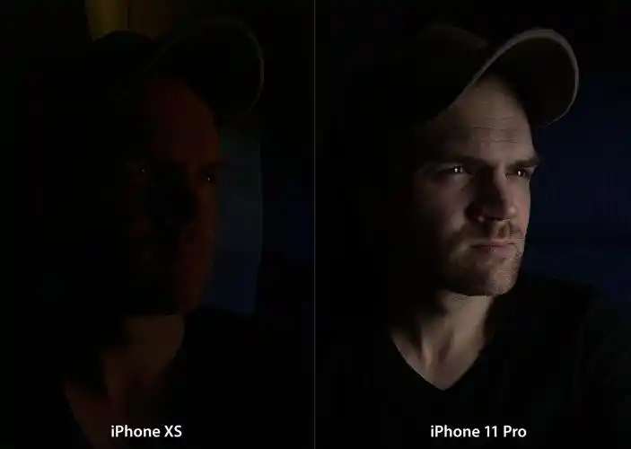 在曝光不足的情况下测试 iphone    pro 保留皮肤色调的能力