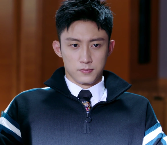 幸福触手可及黄景瑜宋凛同衣服半拉拉链立领藏青青色卫衣