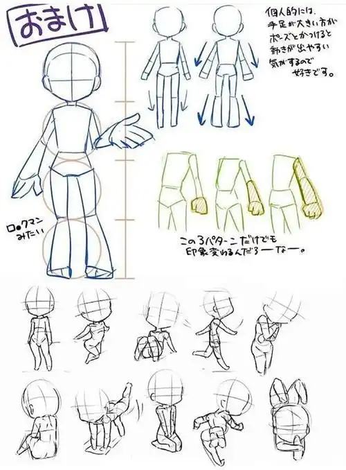 绘画教程|小白如何画好q版人物及其动态