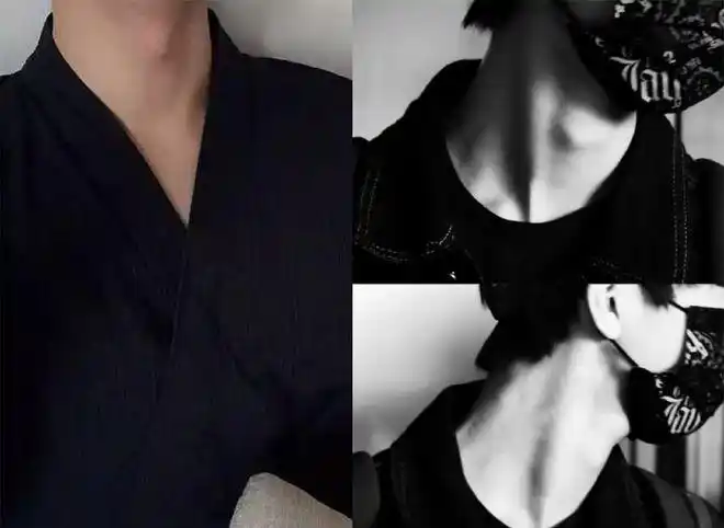 然而相信很多人喜欢这种小清新类型的吧,感觉喉结就是一个男生的象征