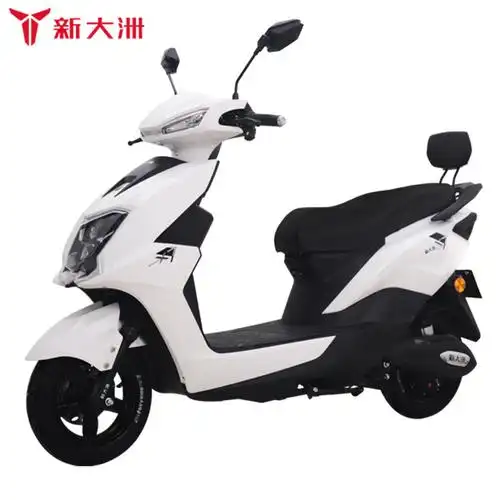新大洲新款电动车长跑王成人60v踏板电动摩托车72v外卖电瓶车电摩