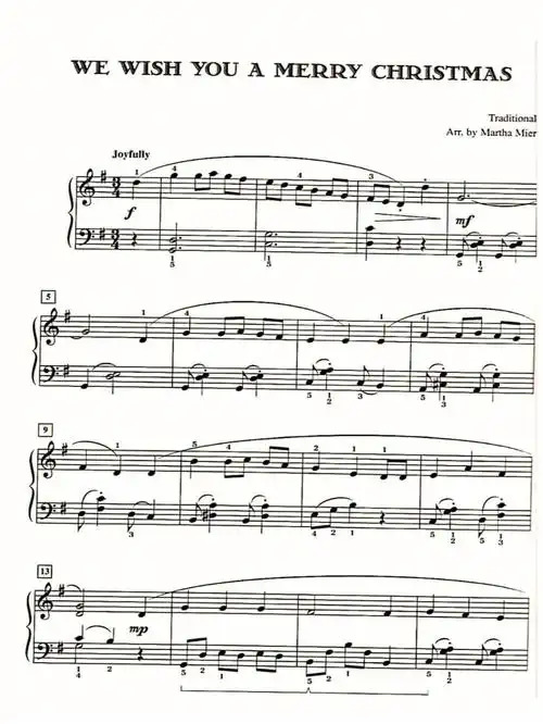 爵士wewishyouamerrychristmas钢琴谱