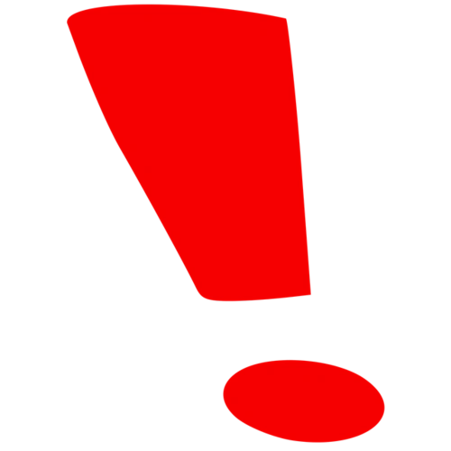 大红色醒目立体感叹号