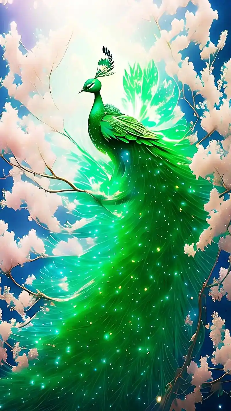 娇美孔雀,寓意大富大富,平安,吉祥如意的象征.刷到视 - 抖音